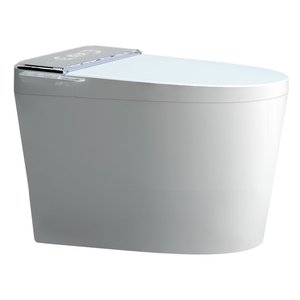 GOSE <span class=keywords><strong>956</strong></span> Certificat CE Forme ronde Affichage LED Buse mobile Poignée Bouton Réservoir d'eau Installation au sol Toilette intelligente - Product Image 3