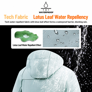 Custom Unisex Hooded Fleece-Lined Softshell Hiking <strong>Jacket</strong>, Private Label <strong>Waterproof</strong> Windproof Breathable Shell, Turnkey OEM - Product Image 3