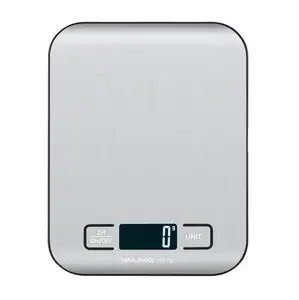 Bascula cocina balança de cozinha multifuncional, balança de cozinha multifuncional de aço inoxidável com pesagem digital de 5 kg