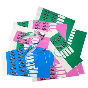 Custom Plain Color Waterproof Tyvek Ticket Tyvek Wristband Tyvek Paper Wristband Custom Inkjet Printable Tyvek Wristbands