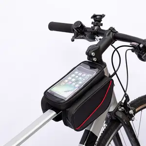 Sino Smartphone marco Scooter bolsas bicicleta triángulo carretera Sillín para viajar ciclismo BOLSA PARA BICICLETA tubo superior bolsa cubierta manillar