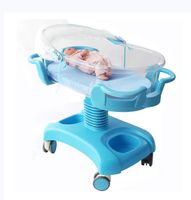 Vente chaude Lit bébé pliable léger de style scandinave gain de place Lit bébé moderne avec roulettes