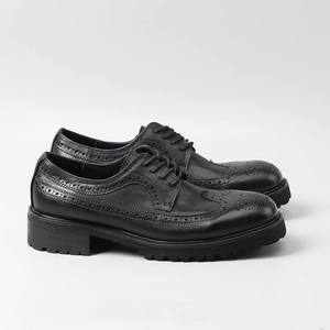Chaussures décontractées en cuir véritable pour hommes, mocassins Oxford souples et respirants à lacets, élégants et confortables - Product Image 5