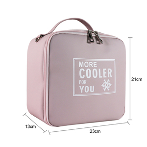 Insulated Polyester Portable Cooler Bag Mesh Pocket Handle Removable Shoulder Strap Letter Foldable Design 20-50L Capacity - Product Image 3