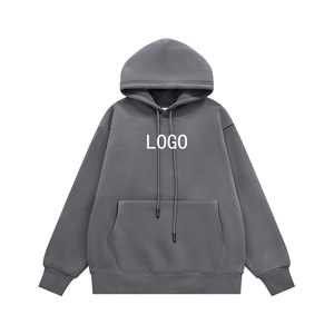 Hombres 100% Algodón 500 GSM Peso Pesado Sudadera Con Capucha Logotipo Impreso Personalizado Sudaderas Con Capucha Hombres - Product Image 2