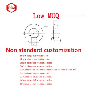 Großhandel DIN582 Edelstahl 304 316 Lifting Augennotiz hohe Qualität M6 M8 M10 M12 M64 geschmiedete runde ringförmige Augennotiz