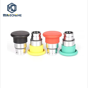 Push Button <b>Switch</b> Head ZB2BC2C ZB2BC3C Red Green Yellow Blue Mushroom Head 22mm Momentary Maintained for Control Panel - Product Image 1