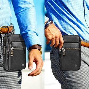 Borsa da Cintura Universale in Pelle PU con Doppia Tasca e 3 <span class=keywords><strong>Scomparti</strong></span> per Telefono Cellulare - Product Image 6