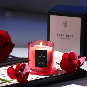 Handmade Luxurious Modern Aromatherapy Soy Wax <strong>Candle</strong> with Long-lasting Scent in Glass Jar for Home <strong>Decoration</strong> and Diwali Gift - Product Image 2