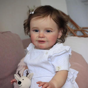 Muñeca Reborn de 24 Pulgadas, Niña Pequeña <span class=keywords><strong>Zoe</strong></span>, Piel 3D de Alta Calidad, Ya Pintada a Mano, Regalo de Navidad, Juguete M036 - Product Image 1