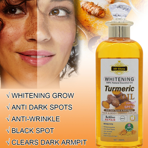 天然チューメリックオイルボディスキンアンチエイジングアンチエイジングダークスポットフェイススキンライトニングウコンスーパーホワイトニングオイル - Product Image 3