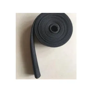 Lengan Pelindung Kawat Panas Serat Kaca Pelindung Temperatur Tinggi Panas Dapat Disesuaikan 10ft 10Mm 3/8 "Hitam untuk Perlindungan Tenun Kawat Mobil