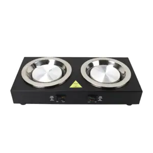 Wholesale New Design Square Electric Hot Plate Heating Plate Portable Small Keep Warm Double Coffee Stove