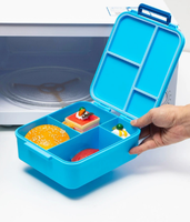 Thermos Cute, boîte à lunch pour enfants à 4 compartiments, isolée, anti-fuite, sans BPA, passe au micro-ondes, passe au lave-vaisselle, grande capacité, personnalisable