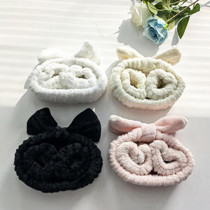 थोक महिलाओं को धोने का फेस स्पा हेडबैंड लोचदार मेकअप सॉफ्ट प्लग हेयरबैंड रंगीन बाल बैंड - Product Image 5