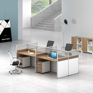 Juego de muebles de oficina modernos modulares, cubículo convertible, estación de trabajo, escritorio, mesa divisoria, personal comercial, escritorio de trabajo - Product Image 3