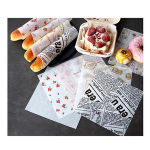 Papel Encerado Personalizado, Impermeable y Resistente a la Grasa, para Envolver Alimentos Calientes como Hamburguesas y Sándwiches, Hojas de Papel Marrón Seguras para Alimentos - Product Image 3