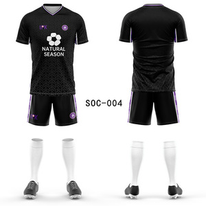 Set Professionale di Uniformi da Calcio Dri-FIT Maglia e Pantaloncini con Calzini Antiscivolo Traspiranti, Personalizzabili per Squadre e Club - Product Image 3
