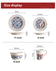 ชุดอาหารเซรามิกขายดี คุณภาพสูง พร้อมลวดลายวาดมือ - Product Image 5