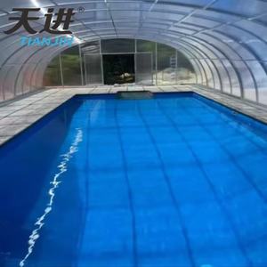 Tissu de revêtement de piscine en PVC TianJin 1050 GSM pour piscines de forme irrégulière, <span class=keywords><strong>soudure</strong></span> sans couture haute résistance disponible - Product Image 3