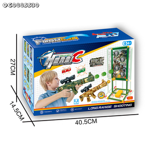 Palle di schiuma ad aria pistola giocattolo elettronica di punteggio obiettivi di tiro giochi da tavolo per giochi di società per bambini 2 giocatori tiro pratico - Product Image 6