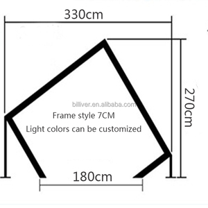 <span class=keywords><strong>Arche</strong></span> Lumineuse Géométrique Tunnel Temporel pour Décoration de Scène, Support <span class=keywords><strong>en</strong></span> Fer avec Éclairage LED pour Mariage - Product Image 6