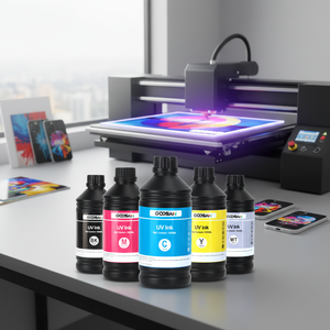 หมึกพิมพ์ดิจิตอล UV GOOSAM ชนิดนิ่ม แข็ง 1000 มล. สำหรับหัวพิมพ์ Epson I3200 Xp600 - Product Image 1