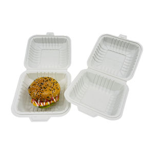 Caja de <span class=keywords><strong>pl</strong></span>ástico desechable con tapa, cajas de almuerzo con tapa Degradable, respetuosas con el medio ambiente - Product Image 5