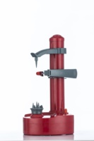 AOT-P03 Machine à éplucher automatique électrique pour fruits, pommes de terre et patates douces, rouge, pour la cuisine, éplucheuse de légumes et trancheuse alimentaire, vente en gros