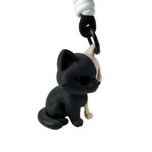 Portachiavi Scheletro di Gatto Stampato in 3D, 7,5 cm, in Plastica ABS, Tema Animale, Regalo Promozionale - Product Image 3