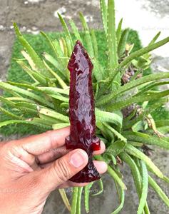 ชุดมีดดาบหินออบซิเดียนสีแดง - ใบมีดตกแต่งแฟนตาซีคริสตัล, มีดหินขัดด้วยมือสำหรับตั้งโชว์, ของขวัญตกแต่งบ้านที่ไม่เหมือนใคร - Product Image 3