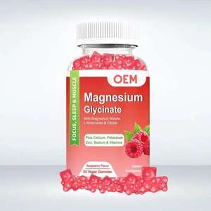 OEM/ODM Private Label Natural <b>Magnesium</b> Glycinate <b>Gummies</b> for Adult Use - Product Image 1