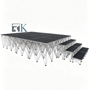 High Quality Stage Plywood Stage Platform Aluminum Stage Aluminum Support Mobile Stage for <b>Wedding</b> Performance Exhibition - Product Image 1