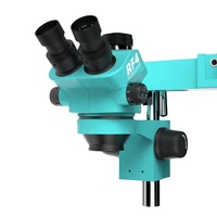 Microscope trinoculaire à double bras RF7050TVW, microscope industriel pour la réparation de matériel informatique de PC portables et de cartes de circuits imprimés (PCB)