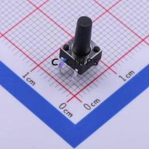 K2-6639DP-Q4SW-04 Tactile Switch Through hole-4P,6x6mm Switch Single Pole Single Throw Round Button 2.5N Through Hole - Product Image 1