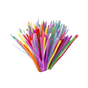 CHENXI el yapımı boru temizleyiciler çiçek buket 100 adet renkli zanaat kalınlaştırmak boru temizleyiciler bulanık tel boru temizleyiciler - Product Image 3