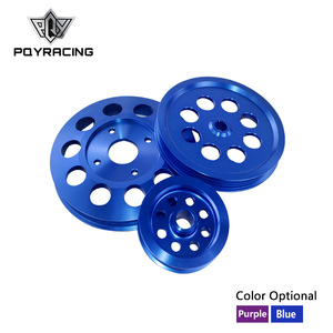 Aluminum Alloy V-Belt <b>Pulley</b> 1 Groove Blue Purple For Nissan GTR BNR32 RB26DETT RB20 RB25 Customizable OEM Part Number 6871 - Product Image 5