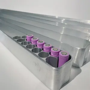 Tubo de alumínio da placa de refrigeração da bateria de lítio do alumínio da transferência de calor para 18650 21700