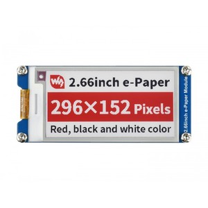 Módulo de Pantalla de Tinta Electrónica (E-Ink) de 2.66 Pulgadas (B), 296x152, Rojo/Negro/Blanco, SPI - Product Image 6