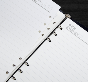 Libreta de Cuero PU de Alta Calidad con Logotipo Personalizado, <span class=keywords><strong>Agenda</strong></span> con Hojas Sueltas y Cierre de Cuero <span class=keywords><strong>Horizontal</strong></span> - Product Image 5