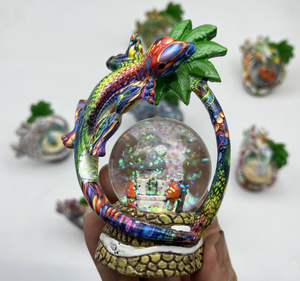 Figuras de Lagarto de Resina Promocionales, Recuerdo Turístico, Decoración Navideña para el Hogar, Adorno de Globo de Agua - Product Image 2