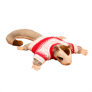 Juguete de Peluche de Simulación de una <span class=keywords><strong>Criatura</strong></span> Tipo Canguro, Figura Magnética de Possum, Pequeño Juguete de Peluche Magnético de Ardilla Voladora - Product Image 1