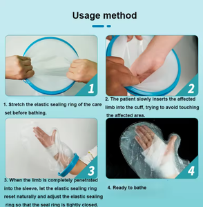 Gaine imperméable douce hautement élastique Housse <span class=keywords><strong>de</strong></span> <span class=keywords><strong>protection</strong></span> en plâtre <span class=keywords><strong>de</strong></span> qualité médicale <span class=keywords><strong>pour</strong></span> la <span class=keywords><strong>protection</strong></span> du bain - Product Image 2