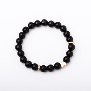 Conjunto de Pulseras de Cuentas de Moda, Chapadas en Oro, con Perlas de Imitación Negras, Estilo Vintage, Joyería para Mujer, Regalo - Product Image 3