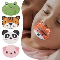 Bandes buccales jetables anti-ronflement au design de dessin animé, respirantes, pour la correction de la respiration buccale, avec logo personnalisé