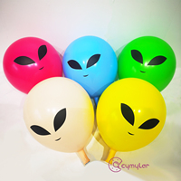 Ballon Alien Latex de 12 pouces ET Décoration de fête Décoration de fête d'anniversaire