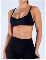 Ensemble de yoga 2 pièces pour femme avec logo personnalisé, soutien-gorge de sport à col montant et short cycliste taille mi-haute, imprimé, séchage rapide, sans couture, en Spandex/Nylon texturé