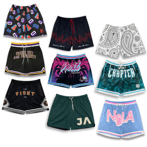 Custom Breathable Fabric Sublimation Design <b>Men</b> Sports Street Wear Free Design Mesh Basketball <b>Shorts</b> - Product Image 1