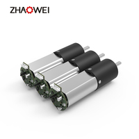 Zhaowei 16mm Micro Gear Motor Boîte de vitesses en plastique planétaire 12v Brushless Dc Moteur à engrenages électrique pour carte de commande de diamant osseux