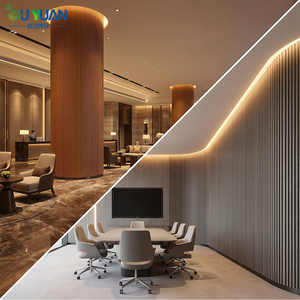 Panel <span class=keywords><strong>de</strong></span> Pared Flexible <span class=keywords><strong>de</strong></span> MDF con Chapa <span class=keywords><strong>de</strong></span> Madera Acústica Curvada, Diseño Moderno, Ecológico e Insonorizante para Sala <span class=keywords><strong>de</strong></span> Estar, Hotel, Gimnasio, Estudio <span class=keywords><strong>de</strong></span> Grabación - Product Image 4